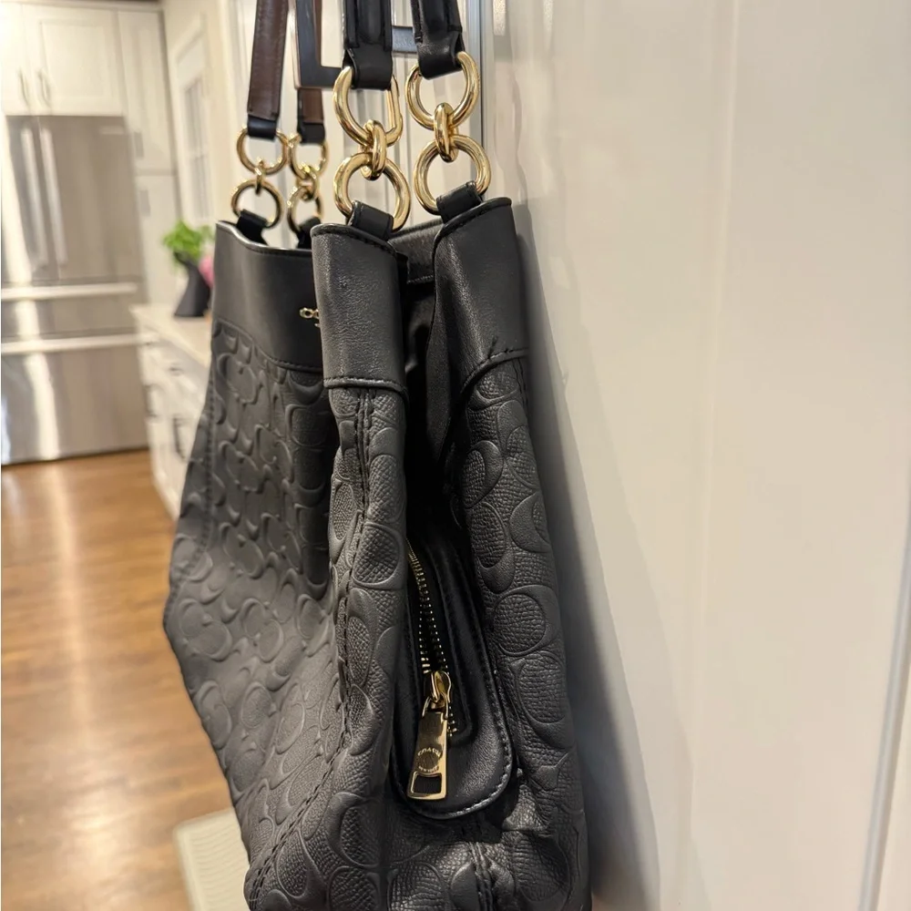 Coach Lexy Shoulder Bag in Signature Black Leather See Description - Picture 6 of 10